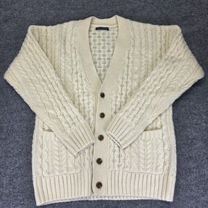 Brandy Melville Wool Blend Cable Knit Cardigan Sweater Size M/L